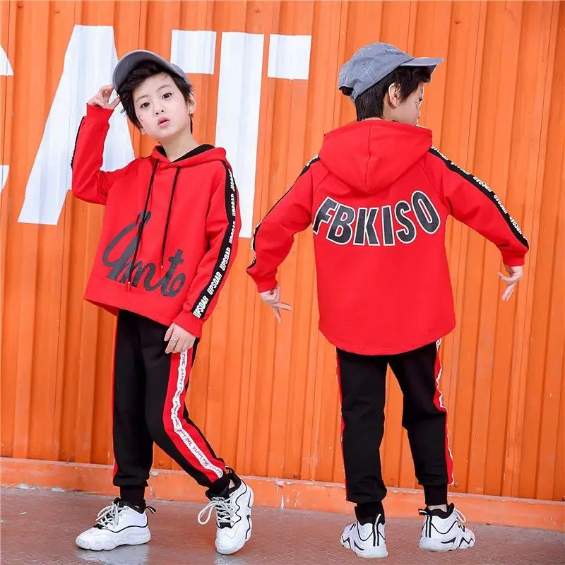 Детская одежда для подростков Костюм маленьких мальчиков спортивный костюм с