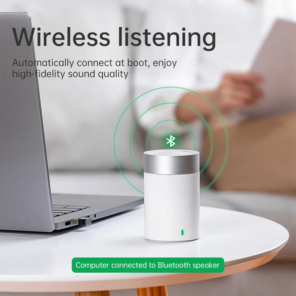 

USB Bluetooth Adapter Receiver Transmitter 5.0 Audio Receiver Music Dongle Adapter Wireless for PC Speaker Mouse Laptop Keyboard