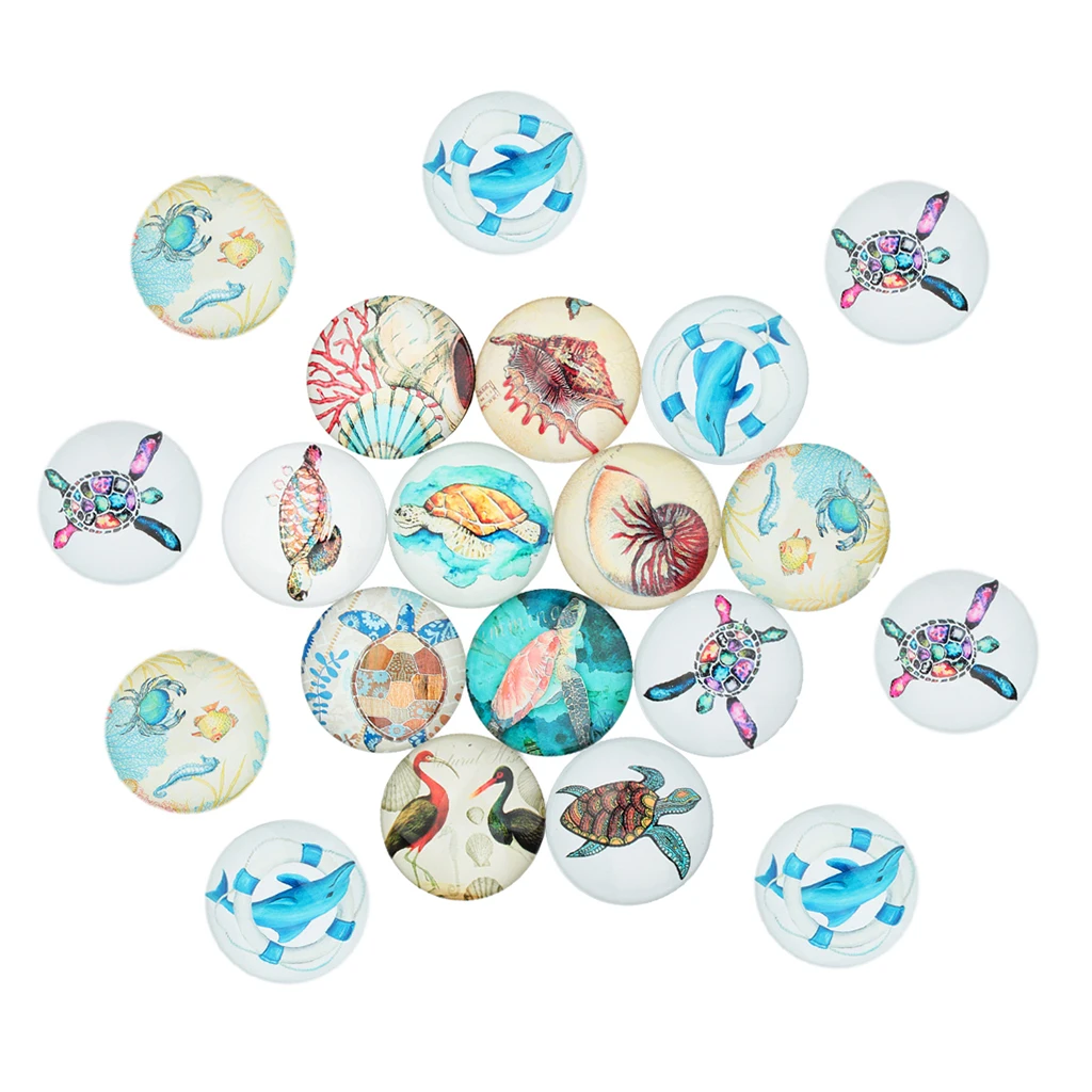 

20 шт. круглые стеклянные кабошоны 12 мм с плоским основанием для самостоятельного изготовления ожерелий браслетов ювелирных изделий