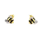 Женские серьги-гвоздики RETTI золотого цвета с пчелами, модный подарок для девочек, ювелирные изделия из стерлингового серебра 925 пробы