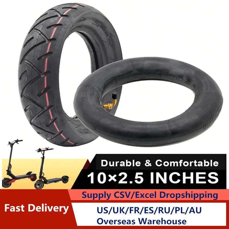 

10 Inch Electric Skateboard Tire 10x2.5 for Electric Scooter Skate Board 10x2.50 Inflatable Wheel Tyre Outer Tire электросамокат