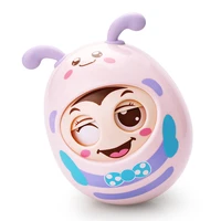 baby rattles mobile doll bell blink eyes tumbler roly poly silicon teether toy fun for newborns gift baby 0 12 months toys