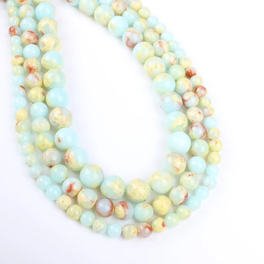 6 10 мм Новый натуральных полудрагоценных свободные бусины Тайшань камень бисером