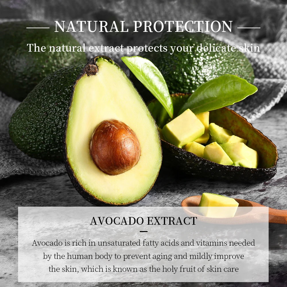 Яркая Гламурная Массажная маска авокадо очищающее средство для лица усадка пор