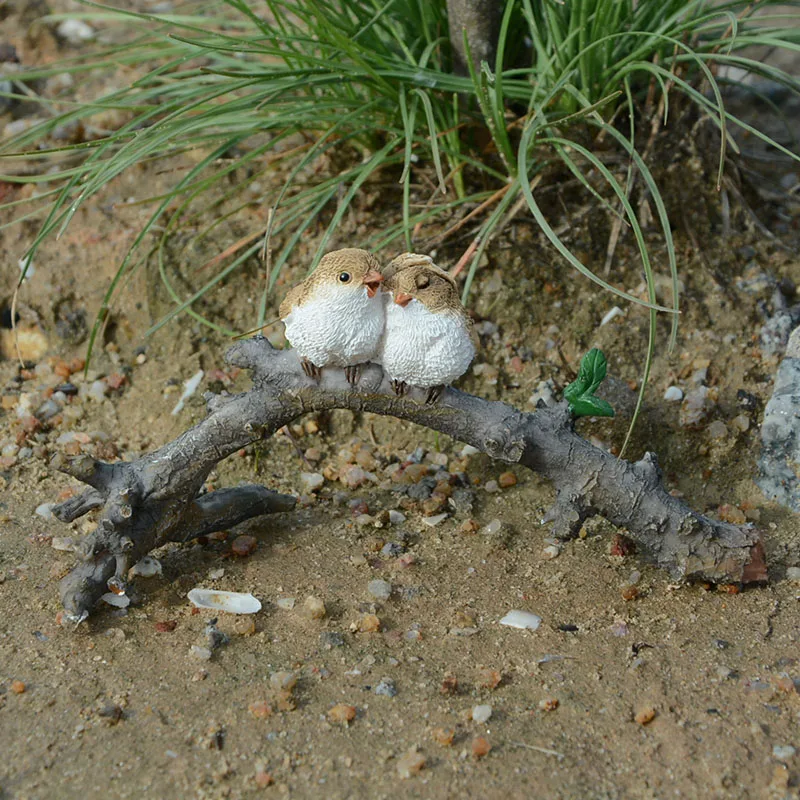 Миниатюрные фигурки животных декор для птиц микро мини садовые лягушек на листе