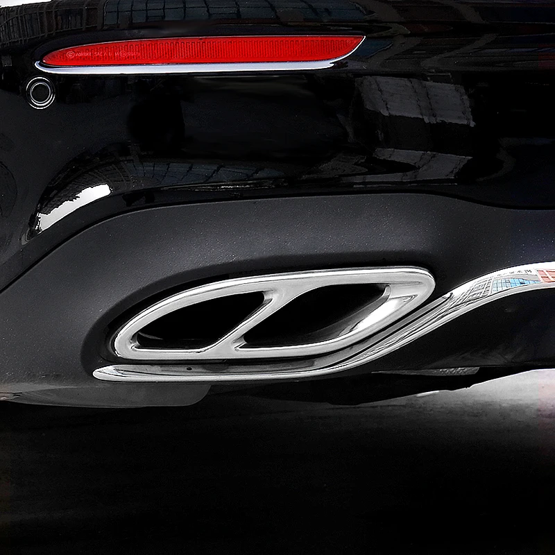 2 шт. автомобильный глушитель выхлопная труба задняя крышка металлическая