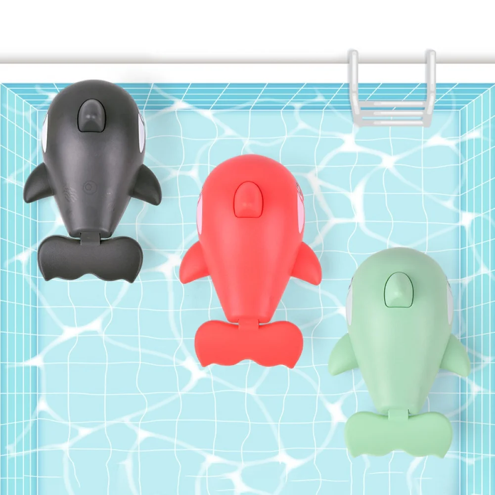 Summer Cute Wind Up Clockwork Water Spray Whale Baby Swimming Play Game Bath Toy