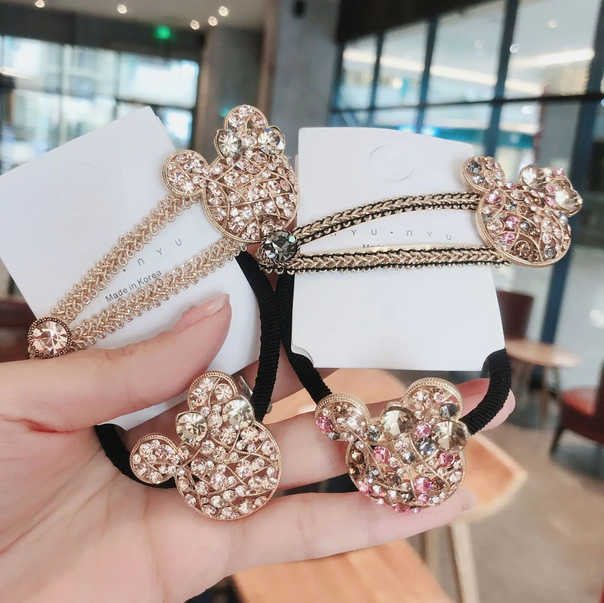 Новинка заколка для волос в виде Микки из мультфильма Disney элегантная корейском