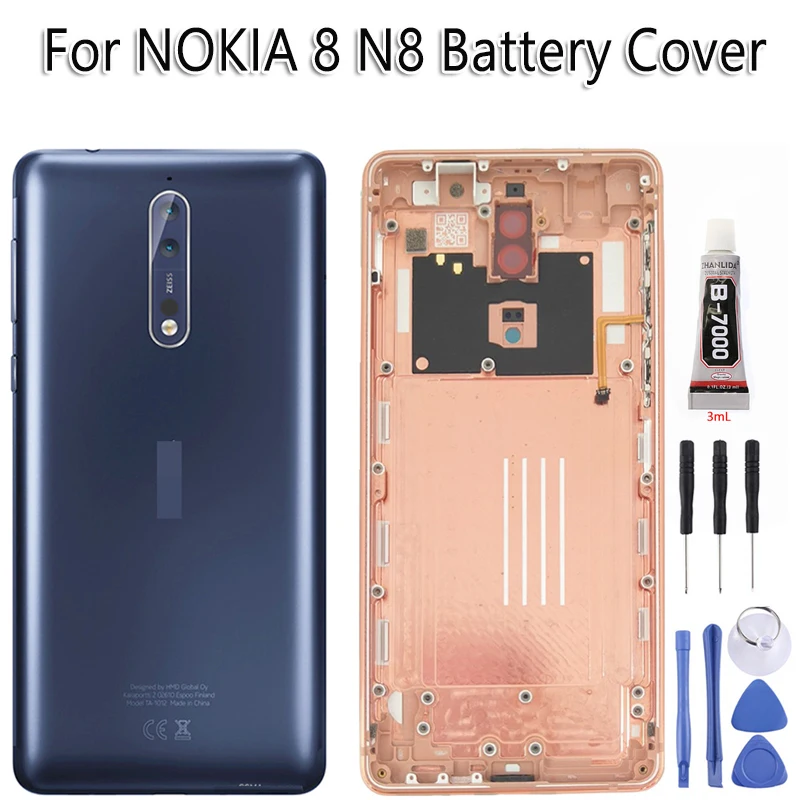 Оригинальный Корпус для Nokia 8 N8 задняя крышка аккумулятора запасные части