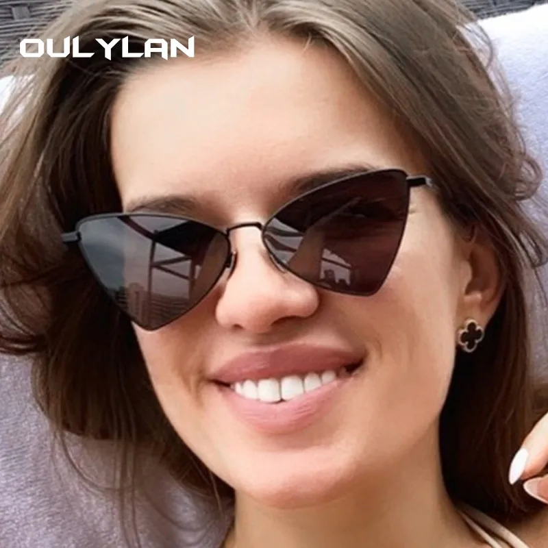 Солнцезащитные очки Oulylan кошачий глаз для мужчин и женщин пикантные брендовые