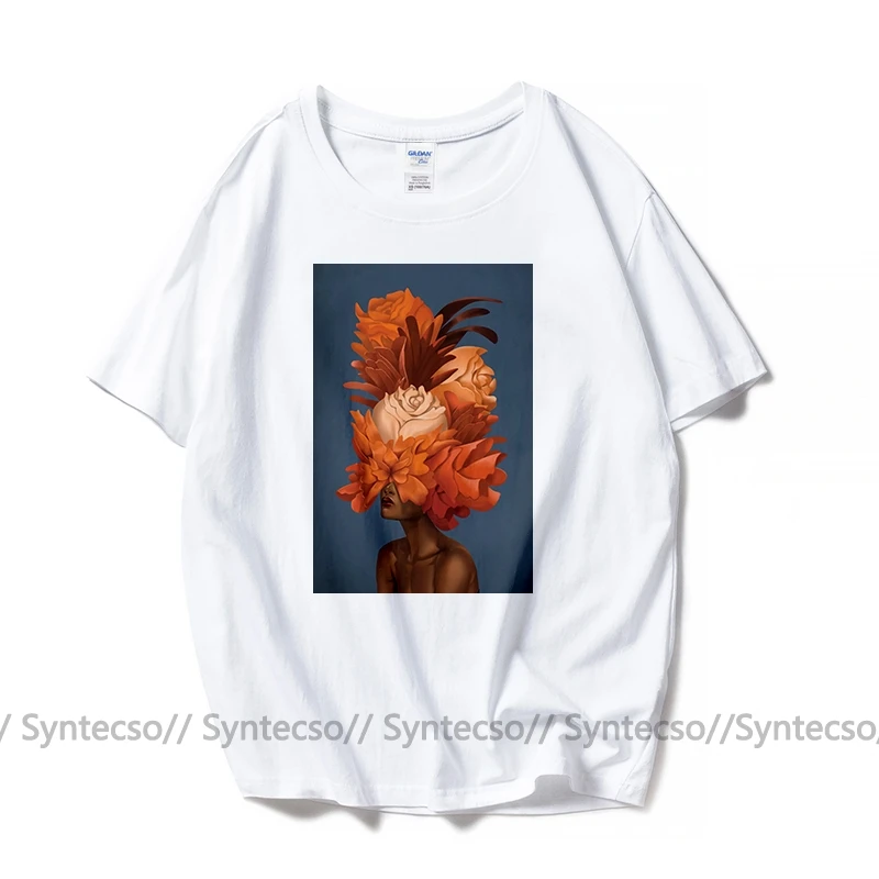 Женская футболка в эстетике белая из хлопка с милым рисунком модная одежда для