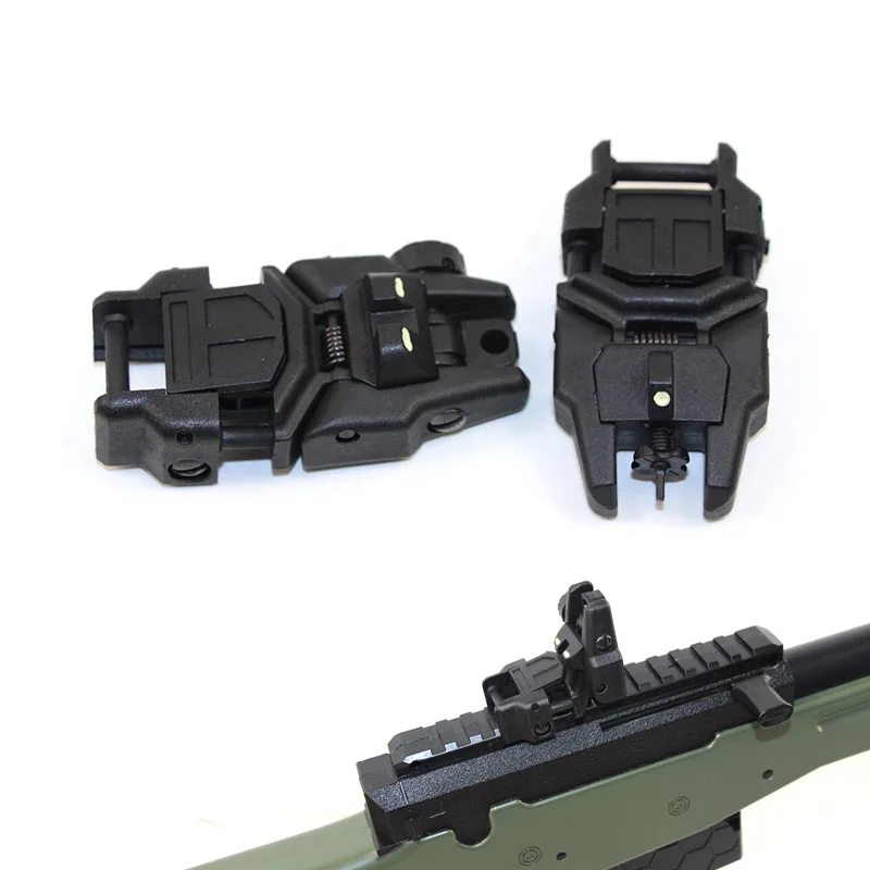 Тактический 2 шт. Серебристые передние и задние откидные назад прицел для 20 мм