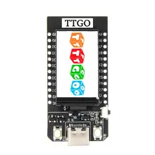 LILYGO®Плата разработки модуля TTGO T Display ESP32 Wi Fi и Bluetooth, 1,14 дюйма, плата управления ЖК дисплеем