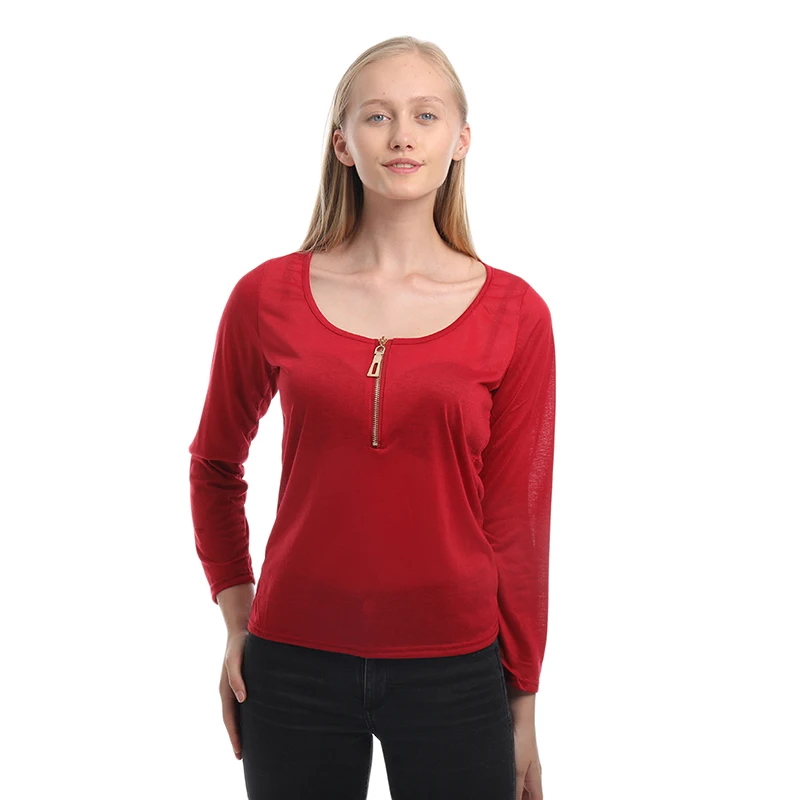 Женские повседневные однотонные футболки черные красные темно-зеленые