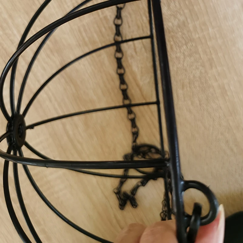 

Coir Hanging Basket Flower Pot Wrought Iron Coconut Palm Balcony Hanging Basket Hanging Plant Flower Pot Garden Decoration