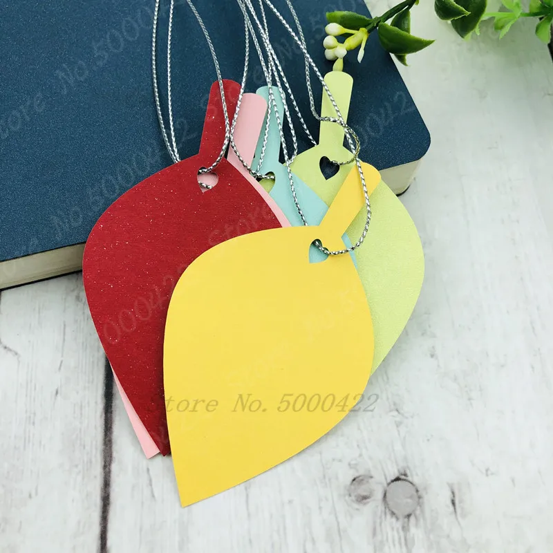 50 шт. карточка с листьями висячая бутылка подвесная Подарочная бирка поделки