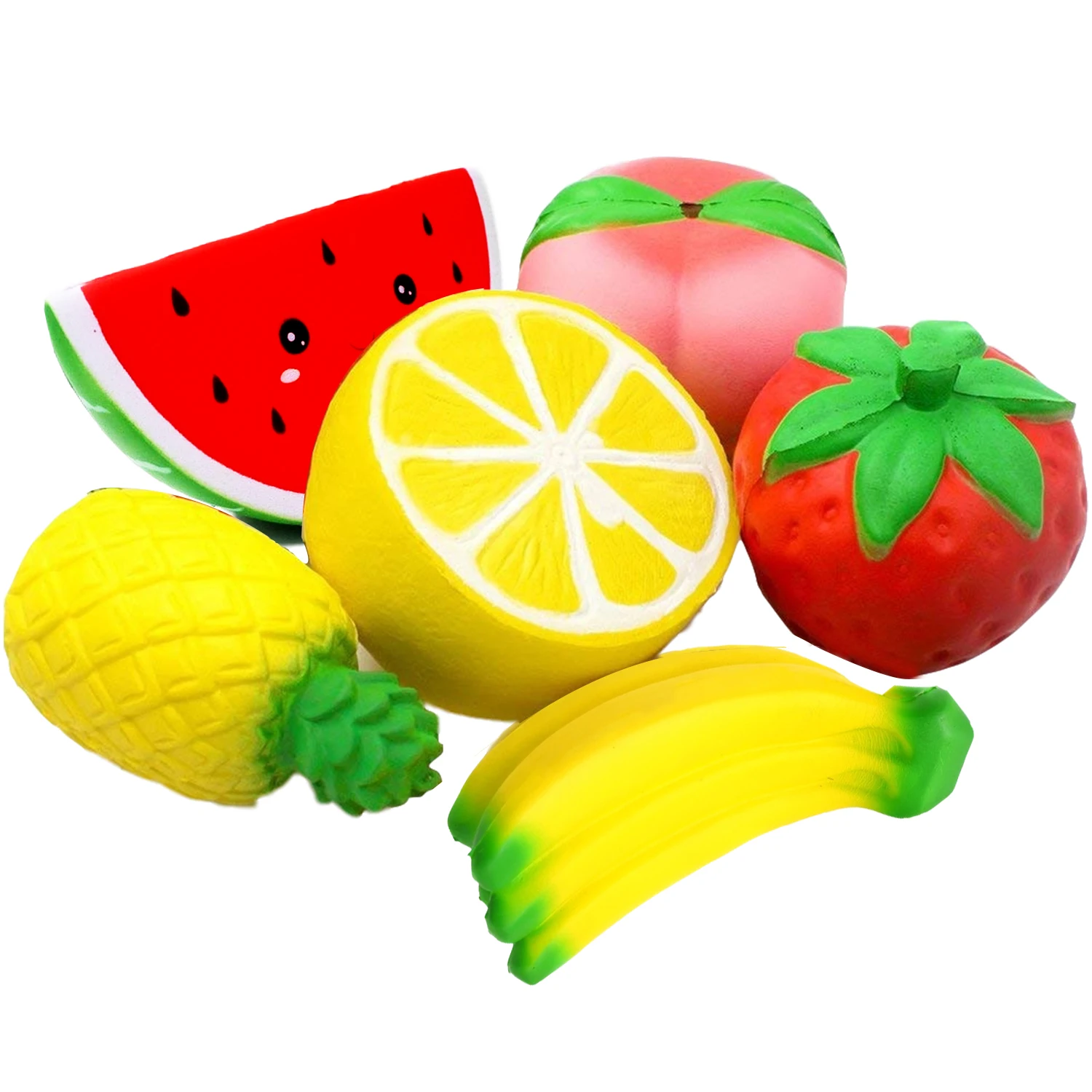 

Squishy Fruit Package Peach Watermelon Cake Squishies Slow Rising Scented Squeeze Toy Educational Toys For Baby