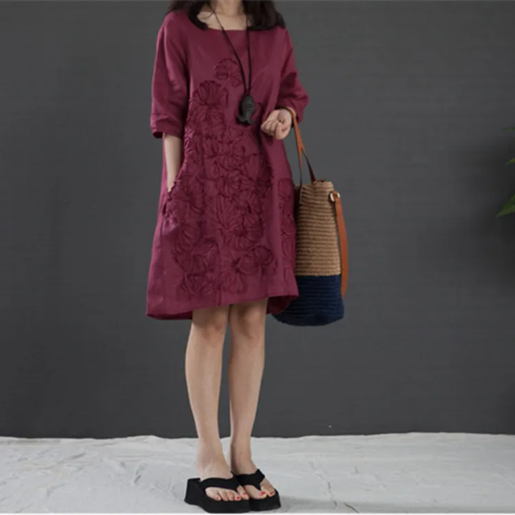 Весеннее женское платье большого размера в новом стиле хипстерская литература и