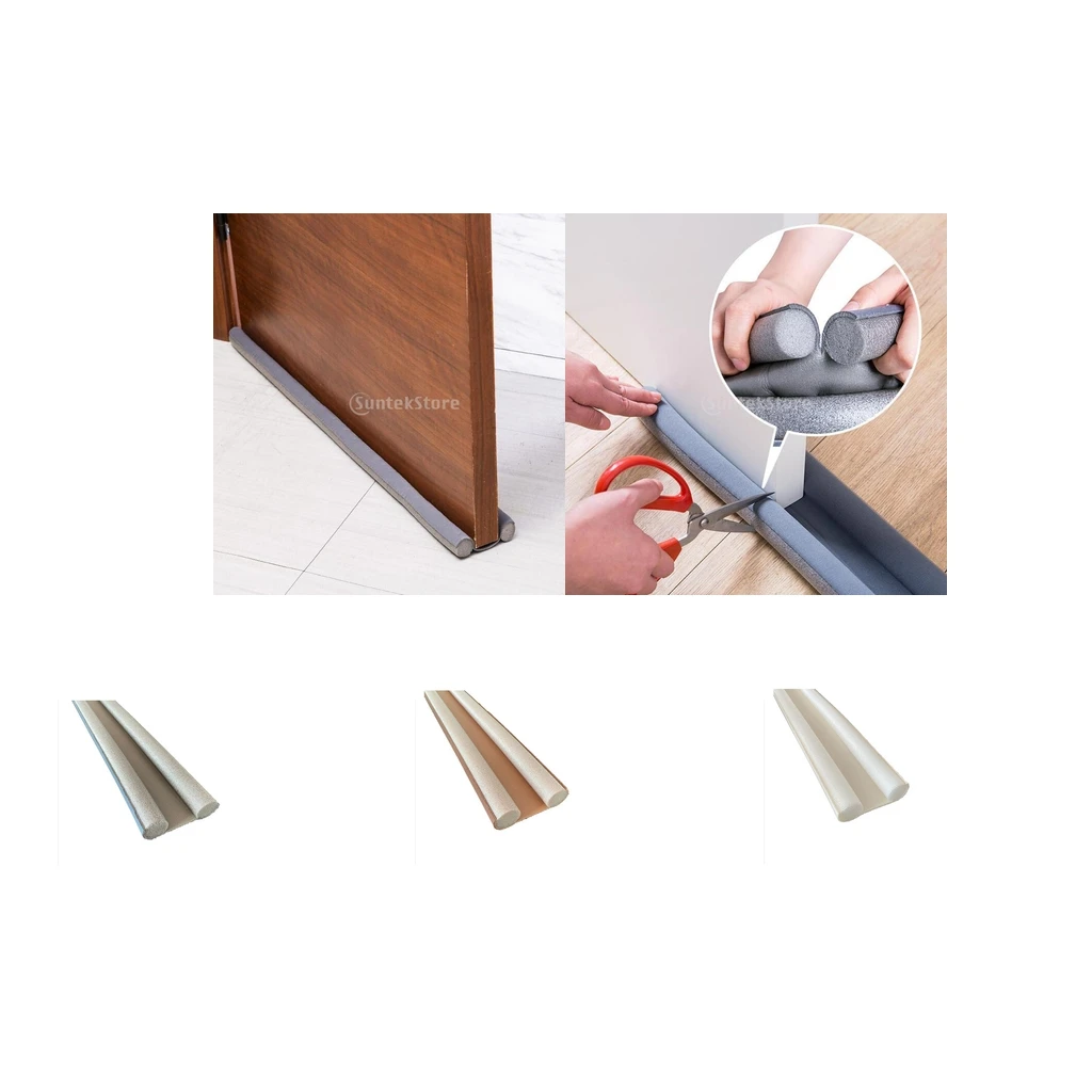 

Window Door Bottom Seal Strip Self Adhesive Foam Wind Dust Sealer Stopper
