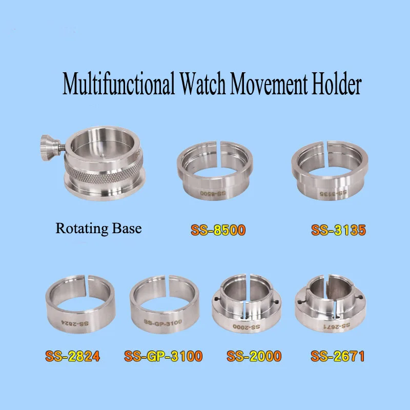 Бесплатная доставка вращающийся держатель для часов из нержавеющей стали
