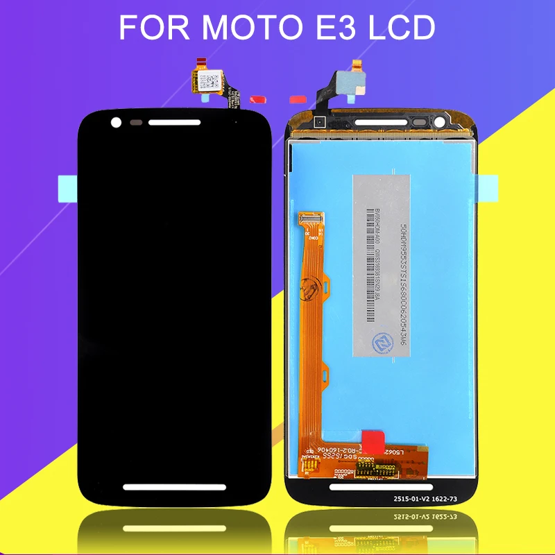 Catteny 5,0 дюймов для Moto E3 Lcd с кодирующий преобразователь сенсорного экрана в сборе для MotoRola E 3rd Gen Lcd XT1700 XT1706 дисплей