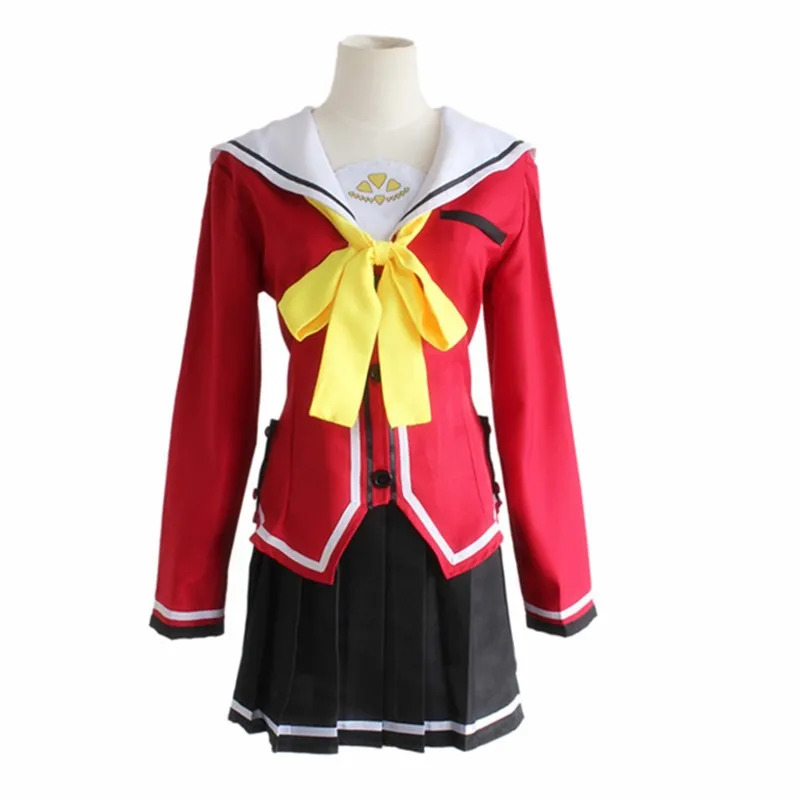 

Japanese Hot Anime Charlotte Cosplay Costume Tomori Nao Yusa Nishimori Cos JK Girls School Clothes Uniform Set Top+Skirt+Tie