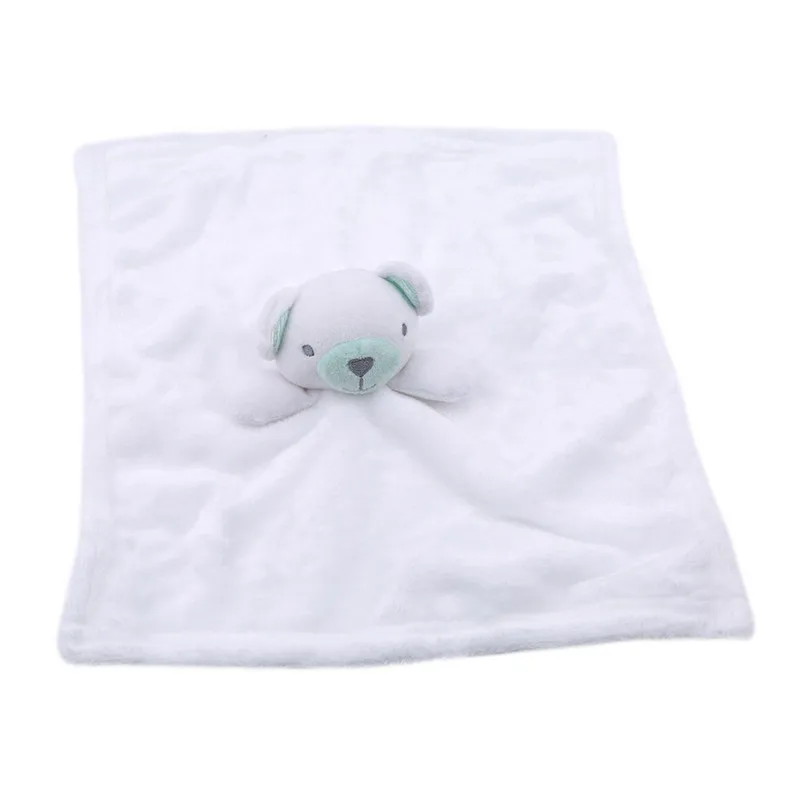 

Useful 1PC Baby Towel Infant Coral Fleece Doll Sleep Peace Pad Lovely Cartoon Towel Soft Cotton With High Quality Best Gift