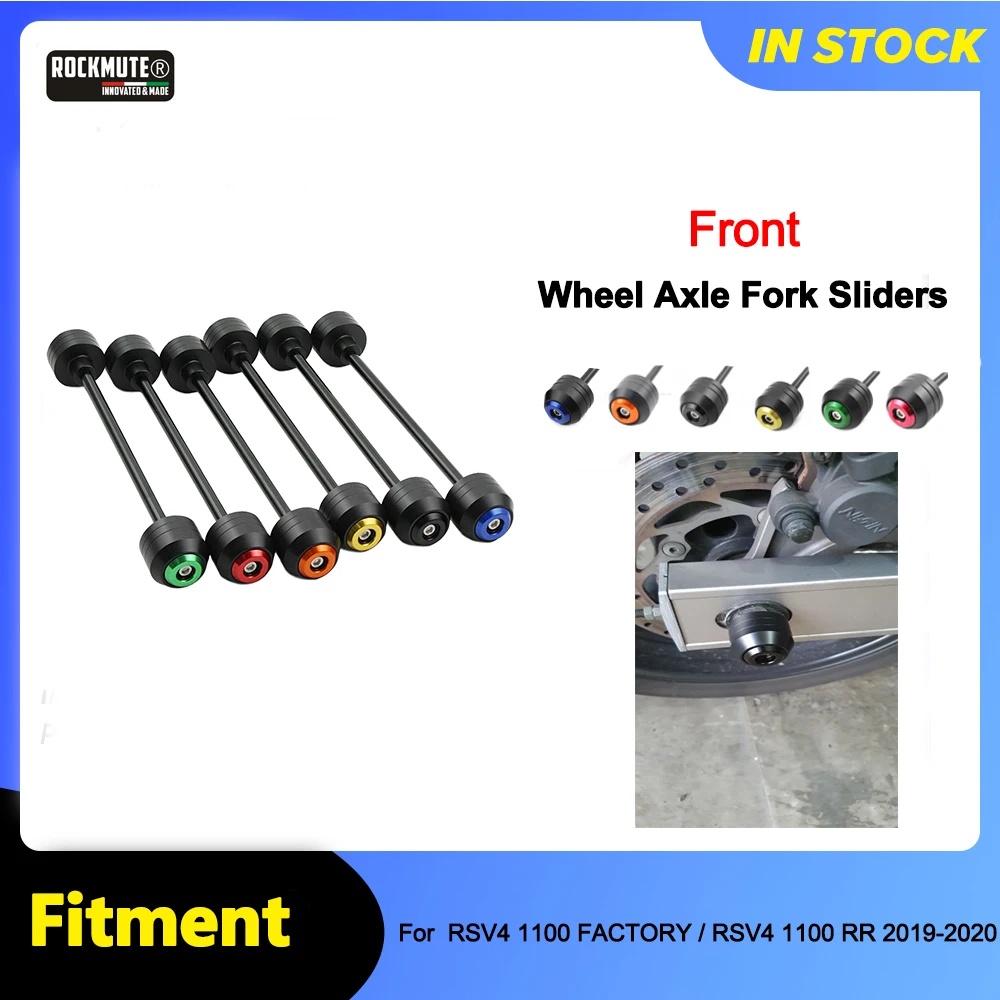 

For Aprilia RSV4 1100 FACTORY / RSV4 1100 RR 19-20 Motorcycle CNC Aluminum Front Rear Axle Fork Wheel Sliders Falling Protection