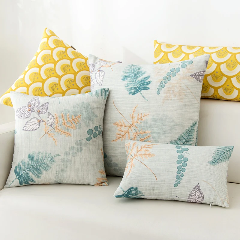 Наволочка для подушки в пасторальном стиле наволочка диванной с принтом зеленых