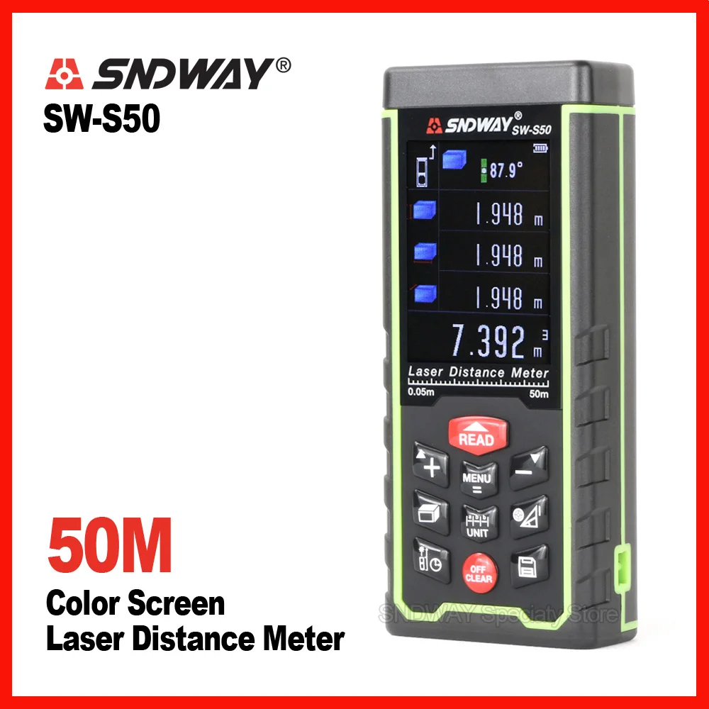 Лазер SNDWAY дальномеры измерительная лента лазерный измеритель расстояния S50m S100