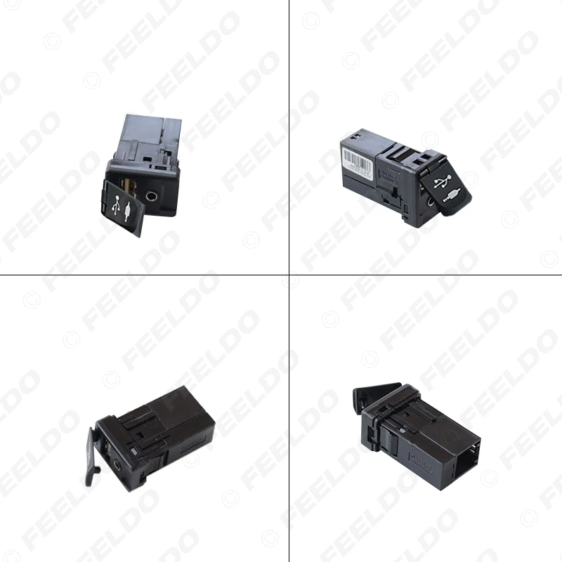FEELDO автомобильное аудио USB AUX Интерфейс адаптер для Toyota Corolla Camry Highlander Sienna RAV4 Prius