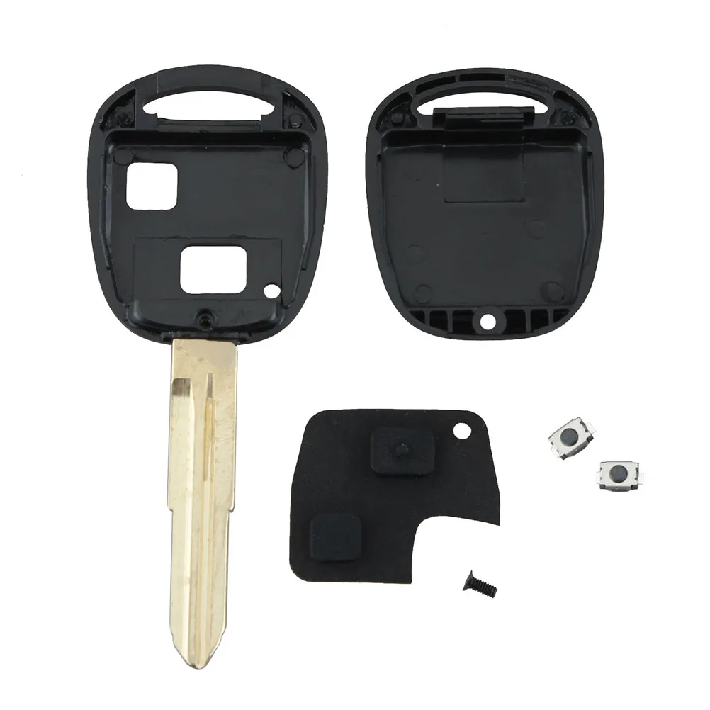 

Remote Key Shell Rubber Pad Switch Blade Repair Kit For Toyota Yaris 2 Button