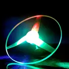 25 см маховик с LED светильник светящаяся ручная пространственный проводный летающие игрушки безопасность пластиковые большие подарки на Рождество для детей и взрослых