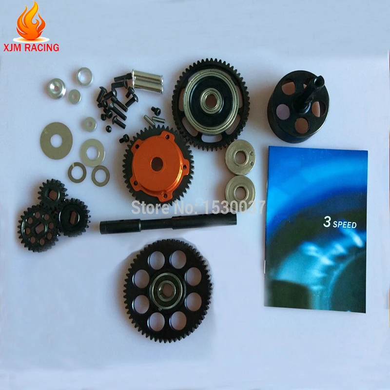 3 скоростной трансмиссионный комплект для 1/5 GTB Racing HPI Rofun Baha Rovan Baja Buggy 5B 5T 5SC KM TRUCK RC