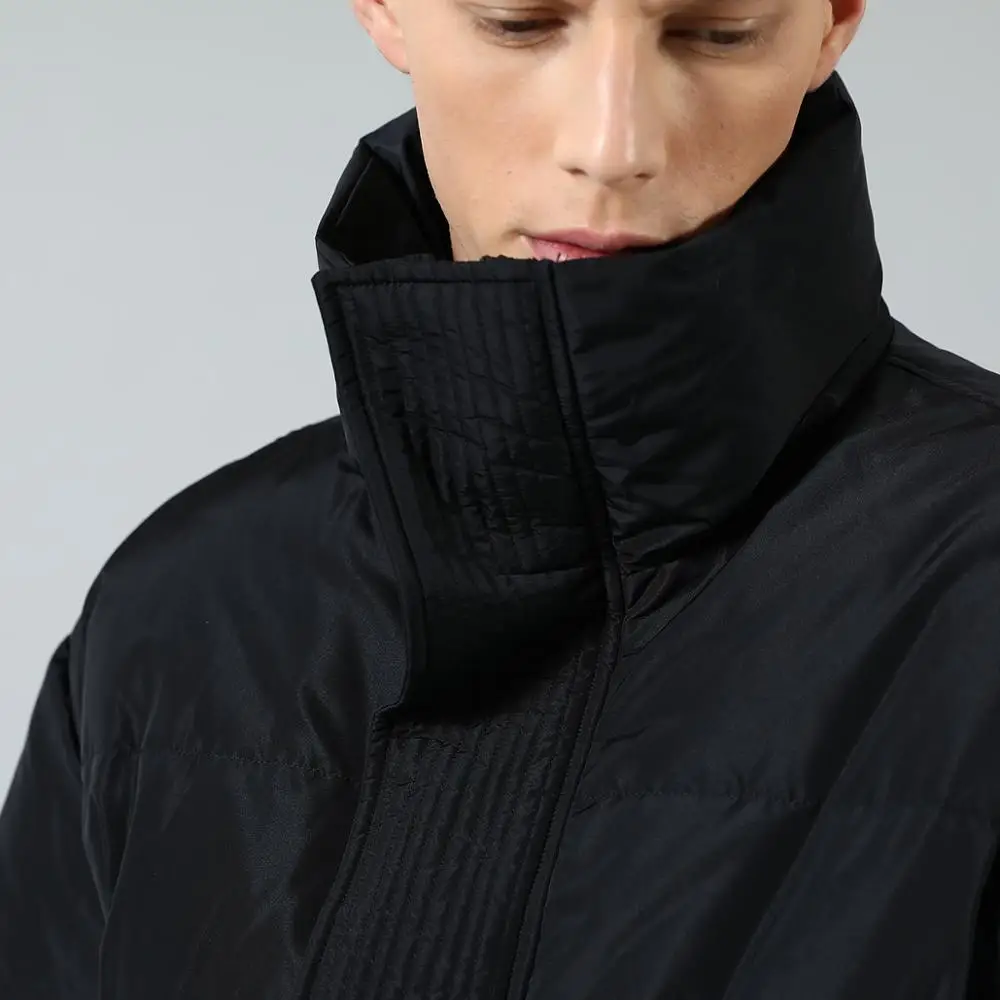 Мужская куртка SIMWOOD теплая куртка-пуховик серого цвета с высоким воротом и