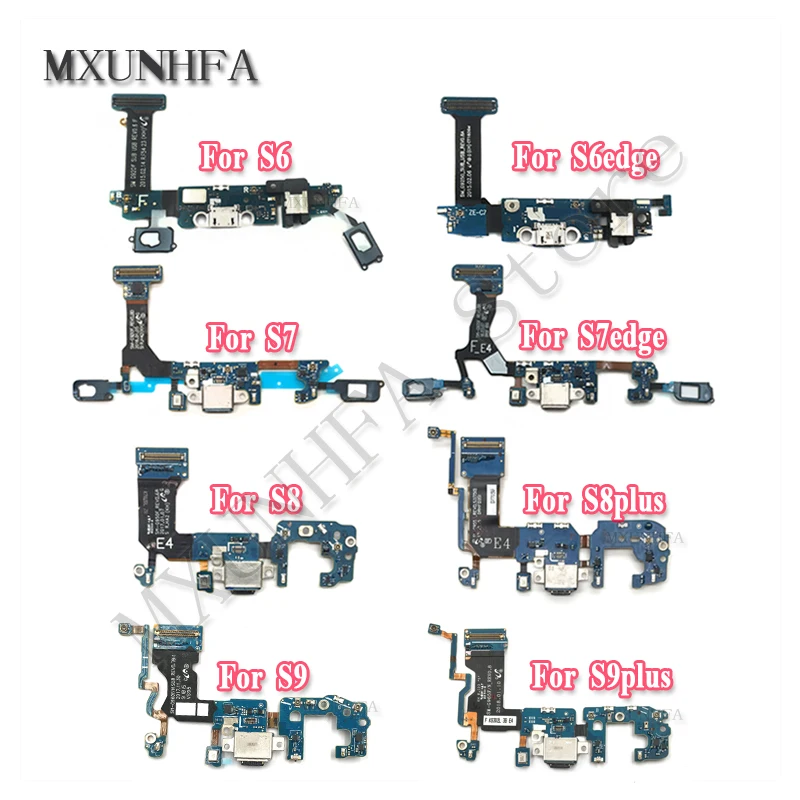 USB зарядное устройство док станция разъем гибкий кабель для Samsung Galaxy S6 S7 edge S8 S9 plus