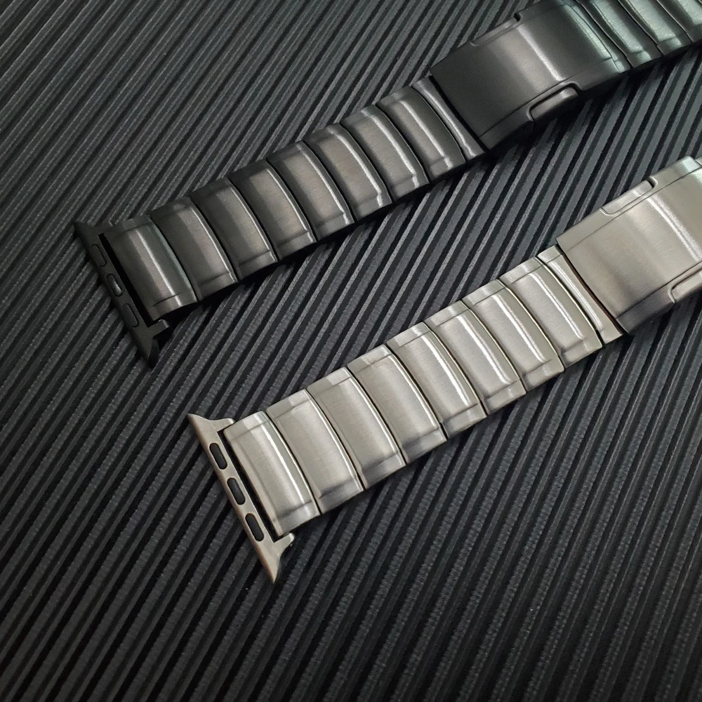 Складная застежка из нержавеющей стали ремешок для Apple watch band 44 мм 42 мм 40 мм 38 мм ссылка браслет для iWatch серии 4 5 металлический ремешок для часов