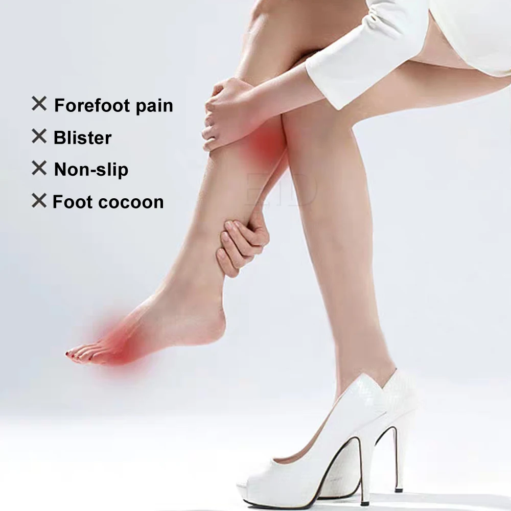 Хлопковые подушечки для ног Hallux Valgus силиконовые обувные стельки для боли в ногах выпрямитель большого пальца носки ортопедические носочки для ног половинные подушечки