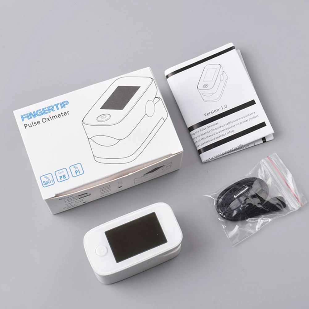 Пульсоксиметр Пальчиковый портативный цифровой измеритель пульса и уровня