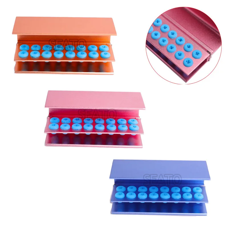 16 отверстий автоклав стоматологический Бур Блок с держателем крышки Высокая