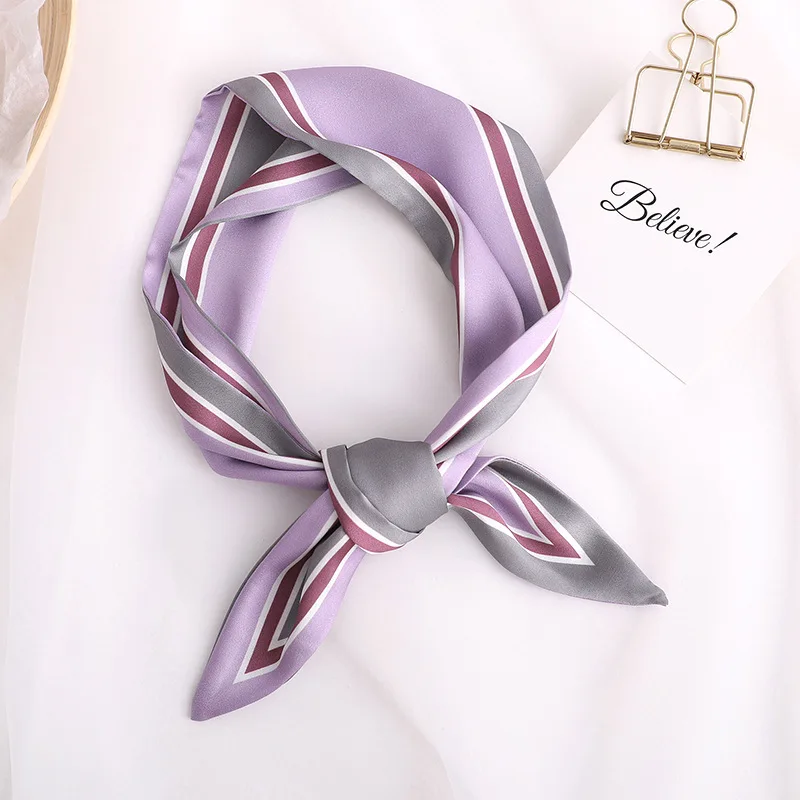 Женский шелковый шарф с принтом и лентами дизайнерские облегающие шарфы