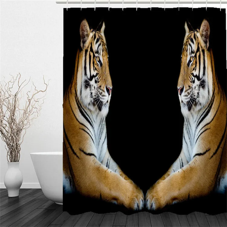 Занавески для душа в виде ленивой собаки с красным вином водонепроницаемые