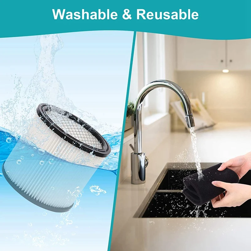 

Replacement Filter Cartridge for Shop Vac 90304 90350 90333 Fits Wet/Dry Vacuum Cleaners 5 Gallon and Above