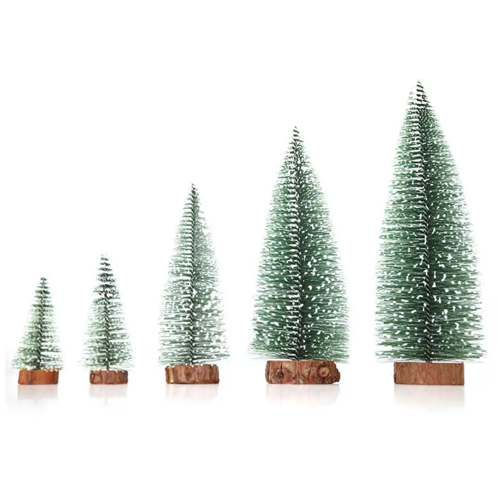 Искусственные рождественские деревья снежные 10 30 см маленький орнамент с