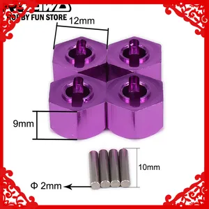Сплав M12 12 мм 9 мм ступица привода шестигранный адаптер для 110 RC хобби модель автомобиля багги Грузовик RC части Himoto HSP осевой HPI Traxxas