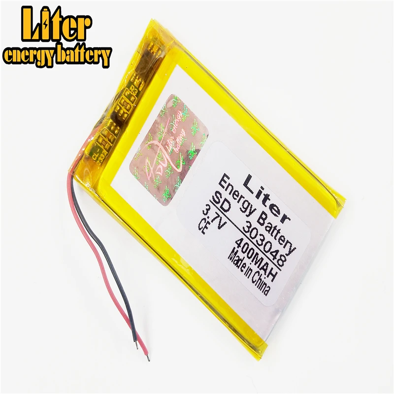 Перезаряжаемый 303048 303050 3 7 V 400mAh литий-полимерный Lipo аккумулятор для MP3 MP4