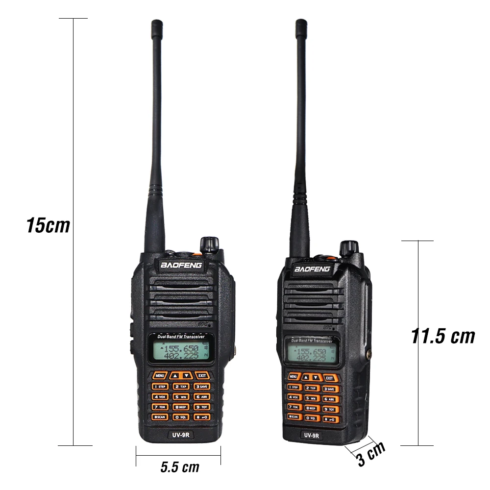 Рация Baofeng водонепроницаемая 2 шт. 8 Вт 10 км УВЧ VHF | Мобильные телефоны и аксессуары