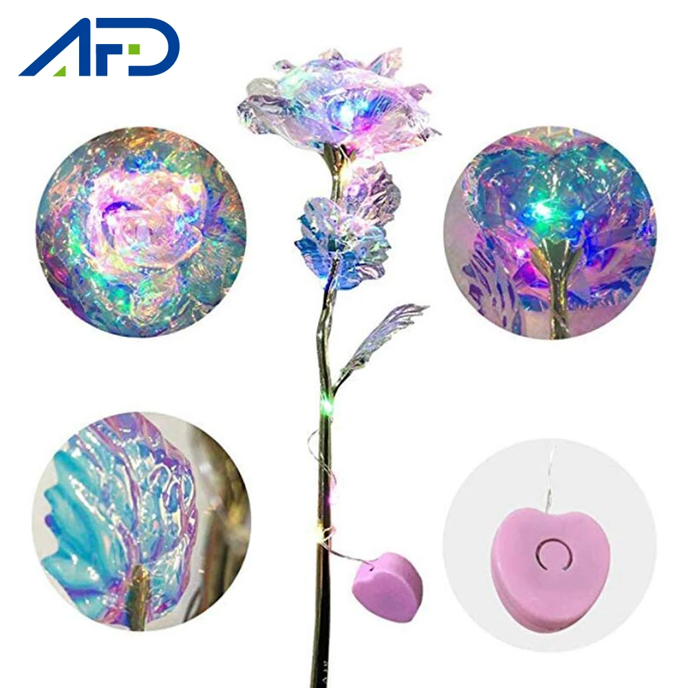 Покрытие из фольги розовое золото роза 24 К креативный подарок на день Святого