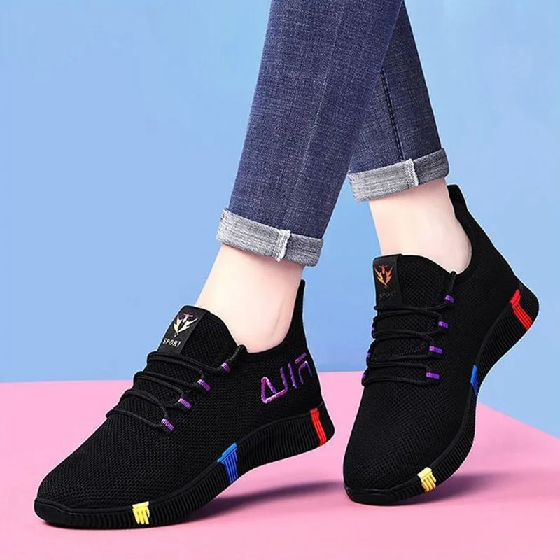 Женская Повседневная спортивная обувь на плоской подошве женские ботильоны