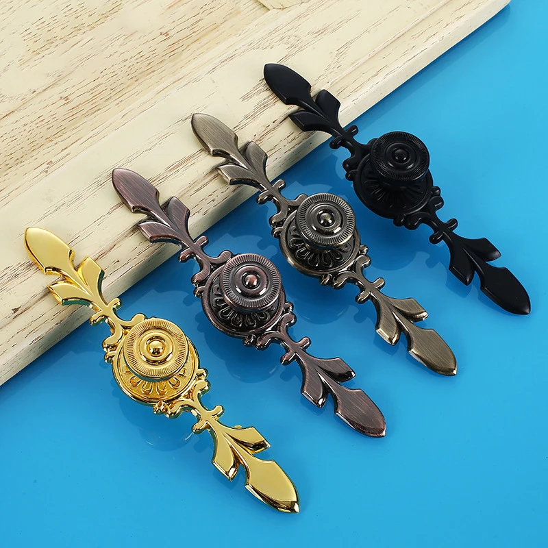 Черные дверные ручки антикварные мебельные и для кухонного шкафа ящиков ручка